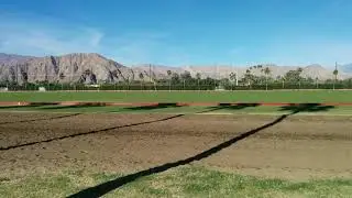 Beautiful morning at the Empire Polo Club Field 5 in Indio, California.