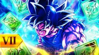 I gave Revival UI Goku INFINITE GREEN CARDS AND DODGES!!! (Dragon Ball Legends)