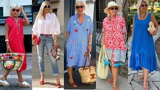 Floral dress styles for natural Older Women  |Summer Fashion 2025