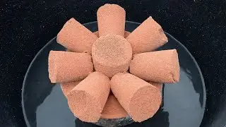 ASMR Relaxing silky smooth paste play dusty dipping crumble in 🌊🥶