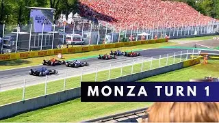 Monza F1 Race Start | Insane Crowd POV at Turn 1