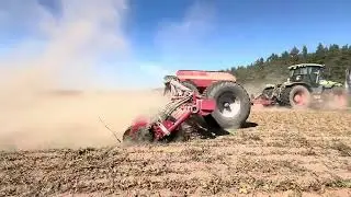 Посів гібридного жита на піщаному ґрунті Claas Xerion 4000+Horsch Avatar 18.25 