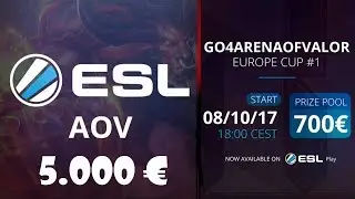 &iexcl;&iexcl;5.000 EUROS DE PREMIO AL MES!! GO4 CUP ESL COMPETITIVO AOV | Navalha - Arena of Valor