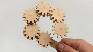 Amazing gears - Kinetic gear toy - scroll saw project