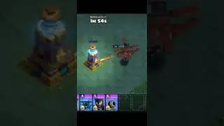 Mega Tesla Max level 10 VS Battle Copter Max level 35. #coc #clashofclans #gaming  #builderbase