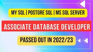 ASSOCIATE DATABASE DEVELOPER | 2022 | 2023 | Hyderabad | MySQL | PostgreSQL |MS SQL Server | BE MCA