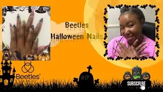 Хэллоуинские ногти с жуками #beetlesgelpolish #halloween2025 #spookyseason #artwork