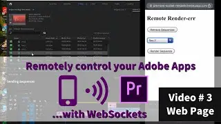 Control your Adobe app remotely.... with WebSockets - Part 3 | WEBPAGE