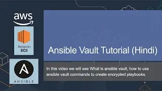 Ansible Vault Tutorial in Hindi | Encrypt & Decrypt Playbook (Step-by-Step)