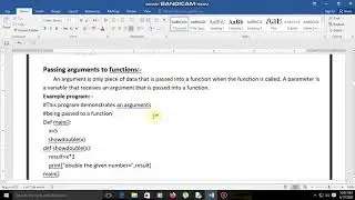 Python - Passing arguments to Functions by Naveen