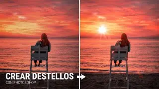 2 métodos para crear DESTELLOS DE LUZ en Photoshop