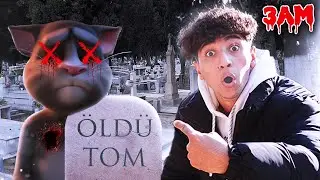 *TALKİNG TOM ÖLDÜ* MY TALKİNG TOM MEZARA GÖMDÜM !! HERŞEY BİTTİ SON !! (My Talking Tom Friends)