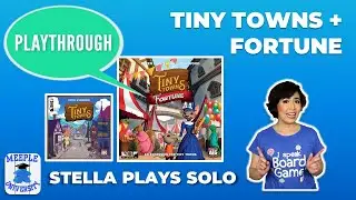 Tiny Towns Board Game with Fortune Expansion - Stella Plays Solo