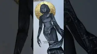have you worked with gold leaf before? #artist #fantasyart #goldleafing #fantasyartwork