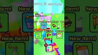I broke all the luckyyyyy blocks at the St Patrick&rsquo;s day event in pet simulator 99 #shorts