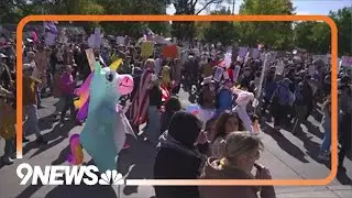 Crowds turn out for 'No Kings' protests in Colorado