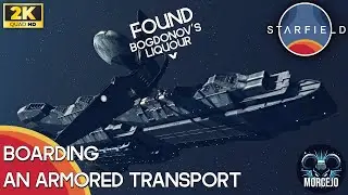 Starfield - Boarding a Deimos Armored Transport - Random encounters #starfield