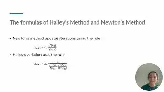 halley's method vs newton's method