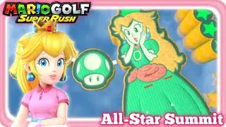♡[Speed Golf]Mario Golf Super Rush - All-Star Summit (Peach Gameplay no commentary)♡