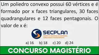 Use RELA&Ccedil;&Atilde;O DE EULER para acertar na Prova da Banca Secplan