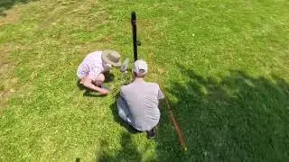 20 Meter Moxon Beam set up with a spider beam mast.