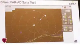 Retinar FAR-AD Saha ~3.1 km'den drone tespiti ve kuş filtresi.