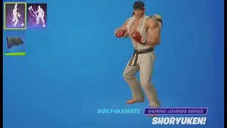 SHRYUKEN Emote RYU's Built-in Emote Showcase in Fortnite