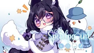 Winter Chibi Speedpaint ☃️❄️ | Digital Art Process