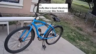 P1 Huffy Men's Good Vibrations 26 in Cruiser Bike Restore