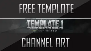 (AMAZING) Free Channel Art Banner Template #1 -QualityFX