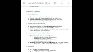 Causal factors of abnormal behaviour - psychopathology