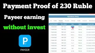 230 ruble payment proof from best Payeer ruble earning site | Payeer earning sites