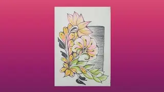 flower zentangle patterns step by step || zentangle art for beginners #zentangleart #zen