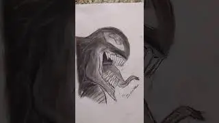 Venom drawing 🥶😱 #song