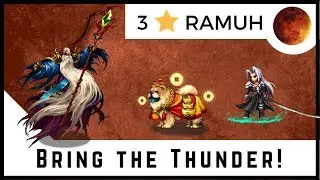 Sephiroth VS 3 * Ramuh | Chow, Warrior of Light, Minfilia | FFBE