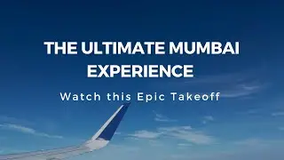 Soar Above the City: A Stunning Cinematic Takeoff from Mumbai's Chhatrapati Shivaji Int'l Airport.
