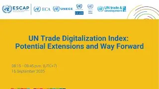 UN Trade Digitalization Index: Potential Extensions and Way Forward