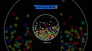 Two balls are created whenever there's a collision | #asmr #satisfying