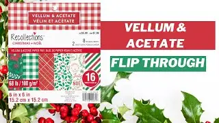 Vellum and Acetate | Recollections | Paper pad Flip Through