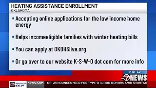 Oklahoma opens online enrollment for winter heating assistance program