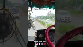 Pakistani local bus cockpit view #shorts