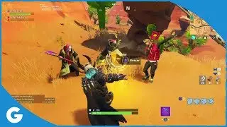 Fortnite Battle Royale - Search Between An Oasis, Rock Archway And Dinosaurs (Location Guide)