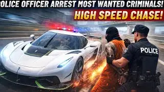 Police Simulator 🚓 Koenigsegg Jesko Hyper Cop Car 200+ MPH Top Speed Chase🔥 FASTEST cops👮🏻Car 😱