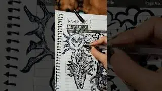GOTH ART 💀🖤 #artshorts #gothic #ink