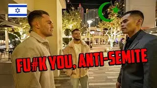 Two Israeli Men Harass SNEAKO &mdash; Then He Teaches Them a Lesson on ISRAEL 