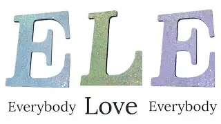 How To Decorate Wooden Letters With Glitter #DIY #Art