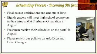 Wantagh High School Curriculum Night: Rising 9th Graders - January 6, 2026