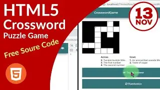 An Open Source HTML5 Crossword Puzzle Game based on Crossword js