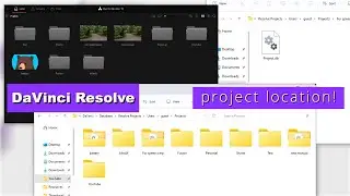 Место сохранения проектов в DaVinci Resolve.