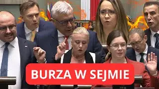 BURZA W SEJMIE! Gorąco na początku posiedzenia Sejmu